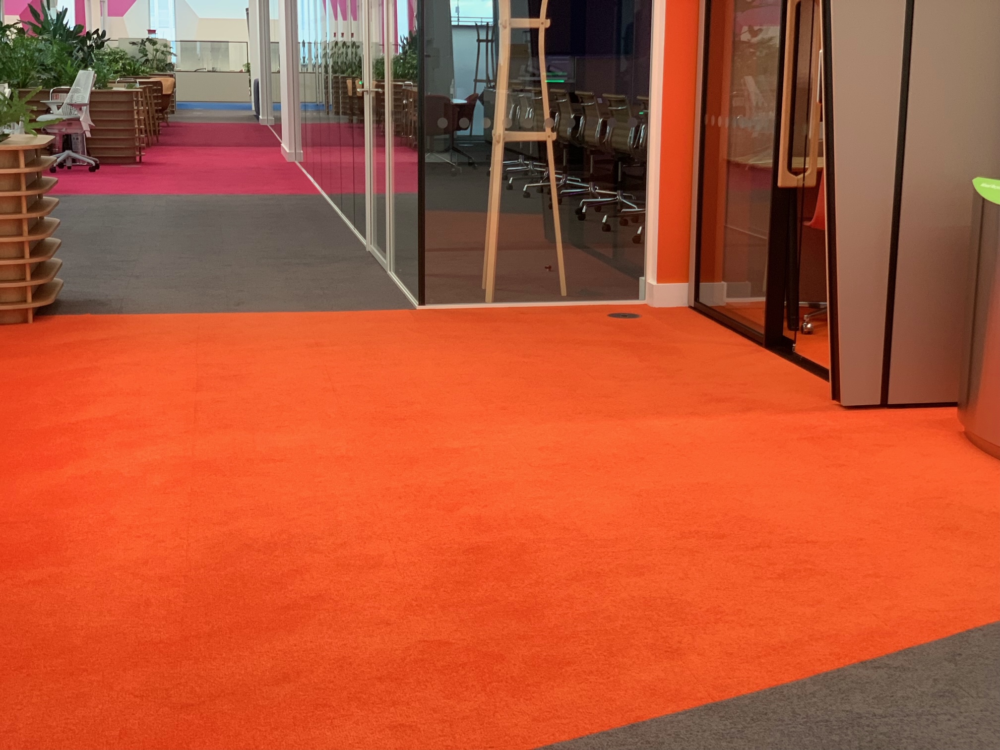 Colourful Office Flooring - Loughton Contracts